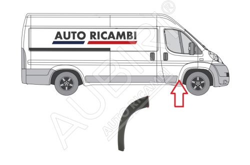 Rammschutzleiste Fiat Ducato ab 2006 rechts, Türleiste