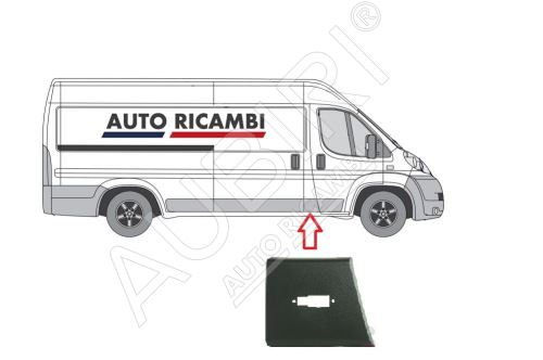 Rammschutzleiste Fiat Ducato ab 2006 rechts, hinter der Haustür, B-Säule - Maxi