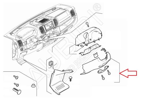 Lenkrad, Kunststoffabdeckung Fiat Ducato ab 2021