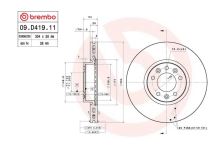 Bremsscheibe Citroën Jumpy, Peugeot Expert ab 2016 vorne, 304mm (2)