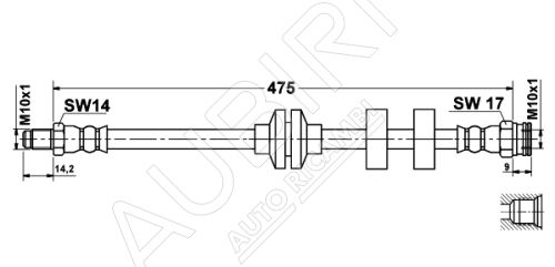 Bremsschlauch Fiat Doblo vorne