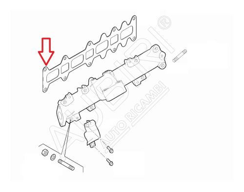 Auspuffkrümmerdichtung Fiat Ducato ab 2018 2.3D