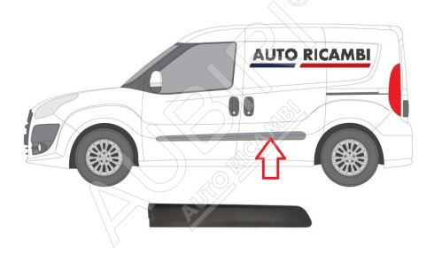 Rammschutzleiste Fiat Doblo ab 2010 links, Hecktür