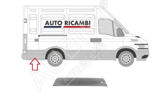 Rammschutzleiste Iveco Daily 2000-2014 rechts, hinter dem Hinterrad