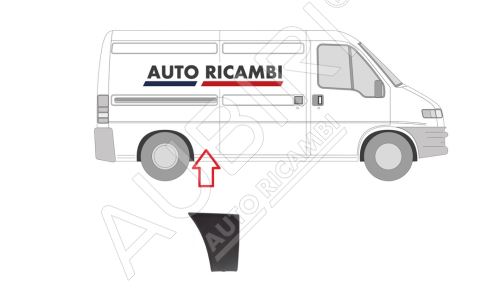 Rammschutzleiste Fiat Ducato 2002-2006 rechts, vor dem Hinterrad