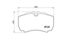 Bremsbeläge Iveco Daily ab 2000 35S hinten, mit Zubehör (1)