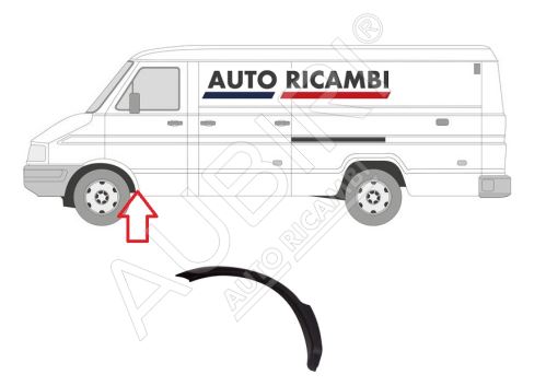 Rammschutzleiste Iveco TurboDaily 1990-2000 links, Kotflügelleiste