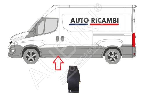 Rammschutzleiste Iveco Daily ab 2014 links, hinter der Haustür, B-Säule