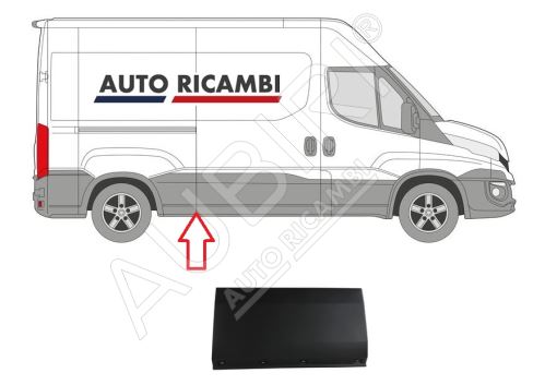 Rammschutzleiste Iveco Daily ab 2014 rechts, vor dem Hinterrad