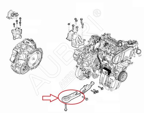 Motorlager Fiat Ducato ab 2021 2.2D tiefer