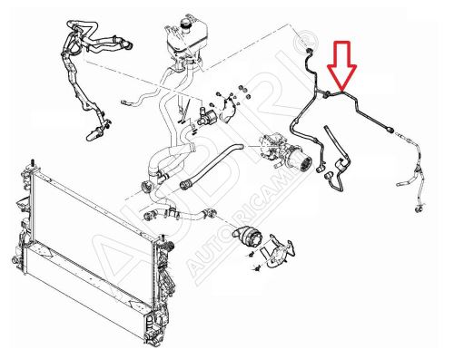 AGR-Kühlschlauch Fiat Ducato ab 2021 2.2D - 117/130KW