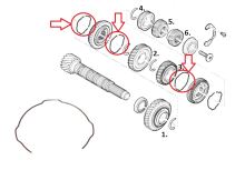 Feder für Synchronring für 1/2/3. Gang Fiat Ducato ab 1994 2.2/2.3 (2)