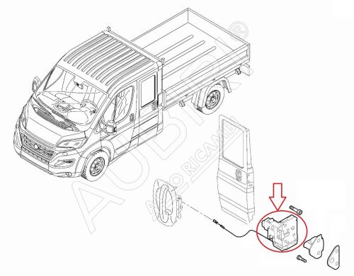 Türschloss Hecktür Fiat Ducato od 2014 links - Doppelkabine