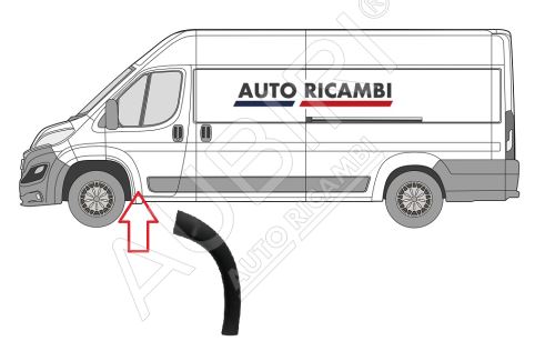 Rammschutzleiste Fiat Ducato ab 2014 links, Haustür