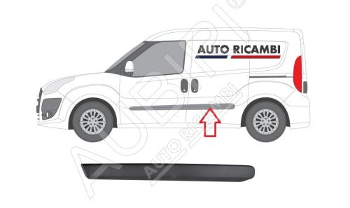 Rammschutzleiste Fiat Doblo ab 2010 links, Hecktür