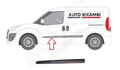 Rammschutzleiste Fiat Doblo 2010-2023 links, Haustür