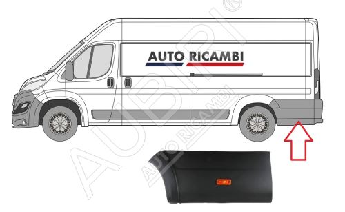 Rammschutzleiste Fiat Ducato ab 2014 links, hinter dem Hinterrad