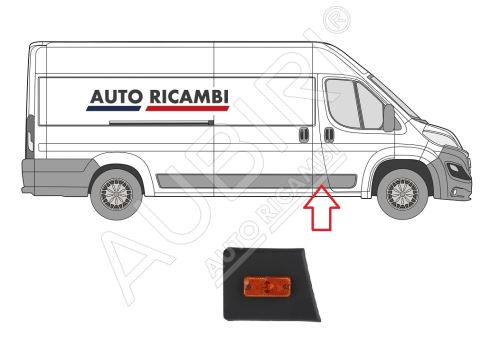 Rammschutzleiste Fiat Ducato ab 2014 rechts, hinter der Haustür, B-Säule