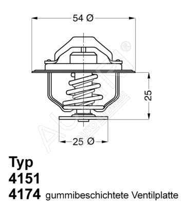 Thermostat Renault Master, Opel 2.5 D