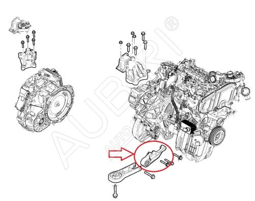 Motorlager Fiat Ducato ab 2021 2.2D tiefer