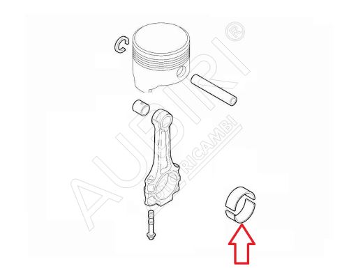 Pleuellager Fiat Doblo 2010-2015, Ducato ab 2011 2.0/2.2D 1,532-1,536 Blau