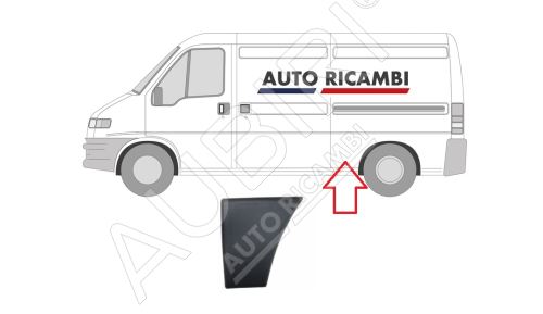 Rammschutzleiste Fiat Ducato 2002-2006 links, vor dem Hinterrad