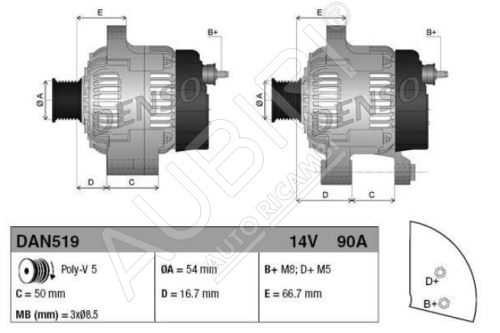 Lichtmaschine Fiat Fiorino 2007 1.3 MJTD/Doblo 2005