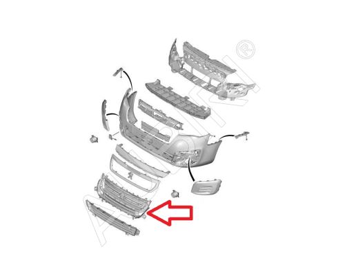 Kühlergrill Peugeot Partner 2008-2018
