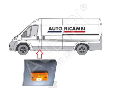 Rammschutzleiste Fiat Ducato ab 2006 links, hinter der Haustür, B-Säule - Maxi