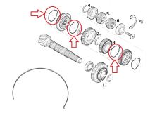 Feder für Synchronring für 1/2/3. Gang Fiat Ducato ab 2014 2.3 (1)