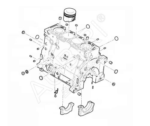 Shortblock Citroën Jumper, Peugeot Boxer ab 2019 2.2 BlueHDi