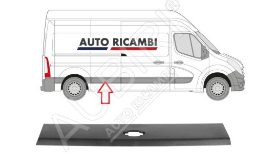 Rammschutzleiste Renault Master ab 2010 rechts, hinter der Schiebetür für Haustür