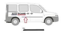 Rammschutzleiste Fiat Doblo 2000-2005 rechts, Hecktür, Schwarz (1)