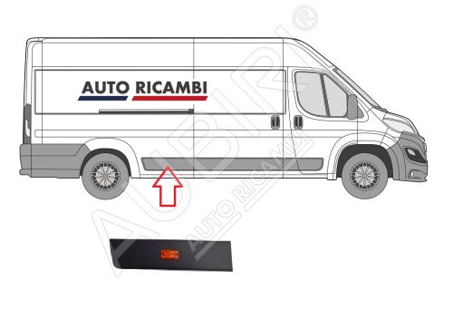 Rammschutzleiste Fiat Ducato ab 2014 rechts, vor dem Hinterrad