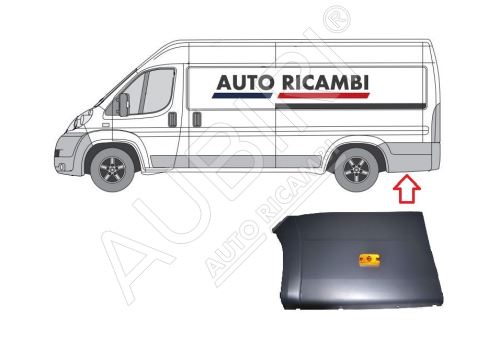 Rammschutzleiste Fiat Ducato ab 2006 links, hinter dem Hinterrad - zusätzliche Länge