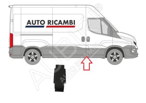 Rammschutzleiste Iveco Daily ab 2014 rechts, hinter der Haustür, B-Säule