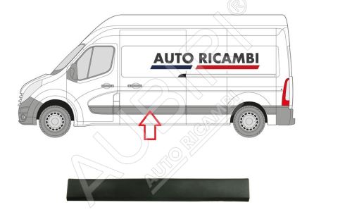 Ra mmschutzleiste Renault Master ab 2010 links, Schiebetür 1465 mm