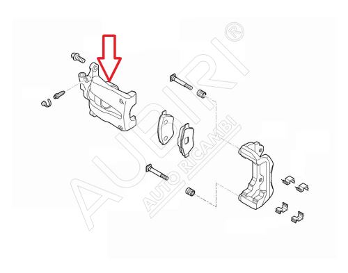 Bremssattel Fiat Ducato ab 2021 hinten links, ohne Halter