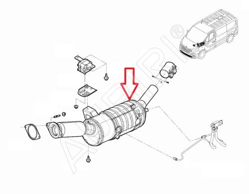 Partikelfilter Renault Trafic, Vivaro 2014-2019 1.6D, Talento 2016-2019 1.6D