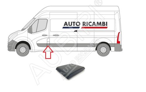 Rammschutzleiste Renault Master ab 2010 links, hinter der Haustür, B-Säule