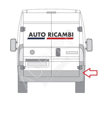 Stossstange hinten Fiat Ducato 2006-2014 rechte Ecke, 270 - RHD