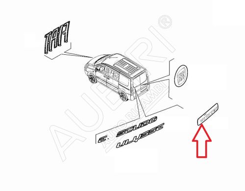 Die Aufschrift „PROFESSIONELLER“ Fiat Scudo ab 2022 hinten