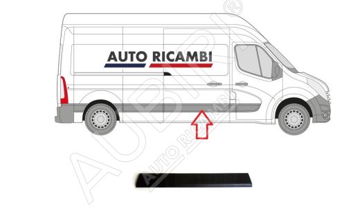 Rammschutzleiste Renault Master ab 2010 rechts, Schiebetür