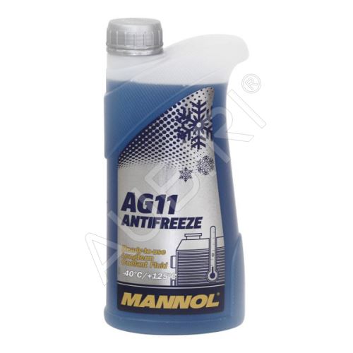 Kühlerfrostschutz MANNOL G11 1L - Fertigmischung bis -40, blau