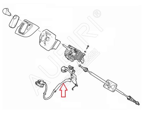 Verkabelung des Schalthebels Fiat Ducato ab 2021 Automatikgetriebe