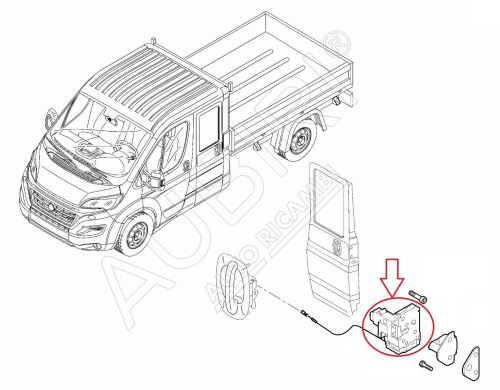 Türschloss Hecktür Fiat Ducato od 2014 rechts - Doppelkabine