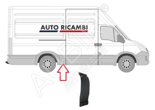 Rammschutzleiste Iveco Daily 2000-2014 rechts, vor dem Hinterrad