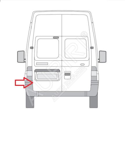 Hecktür Scharnier Iveco TurboDaily up to 2000 links unten