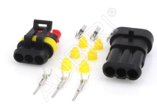 Wasserdichter Stecker 3-PIN, Satz