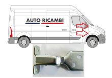 Scharnier Vordertüren Renault Master ab 2010 links/rechts, oben/unten
